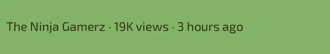 The Ninja Gamerz · 19K views · 3 hours ago